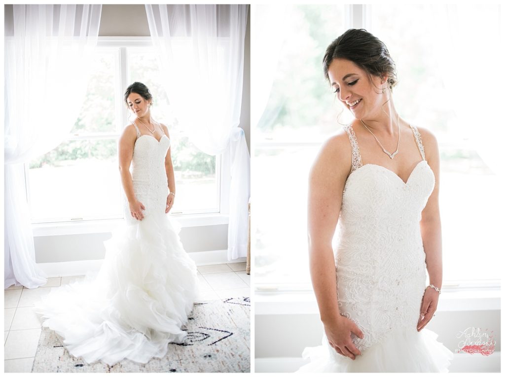 Bridal portrait of bride for her Knoxville wedding