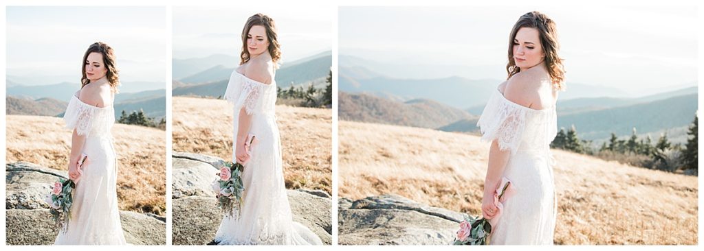 Smoky Mountain Elopement Bride