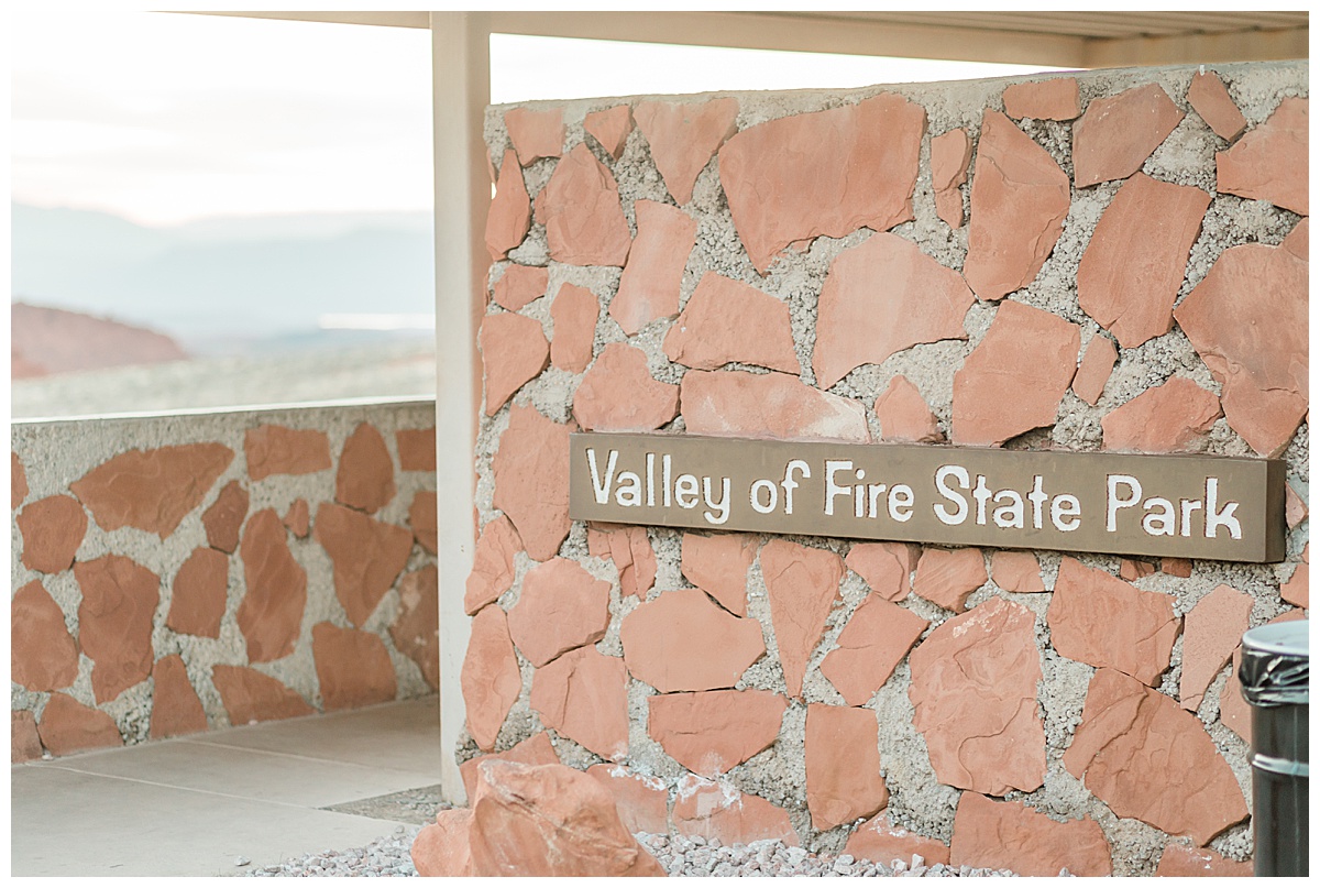 Valley of Fire State Park Sign