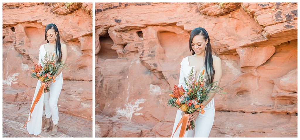 Valley of Fire Bridal Portrait
