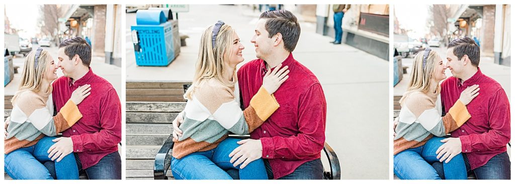 Downtown Asheville North Carolina couples session