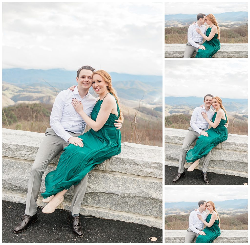 Gorgeous Couple in Emerald Dress