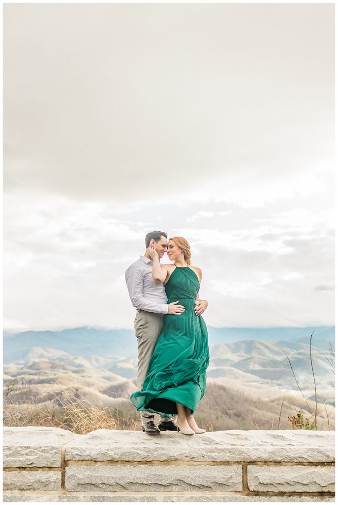 Mountaintop Couple in The Smoky Mountains