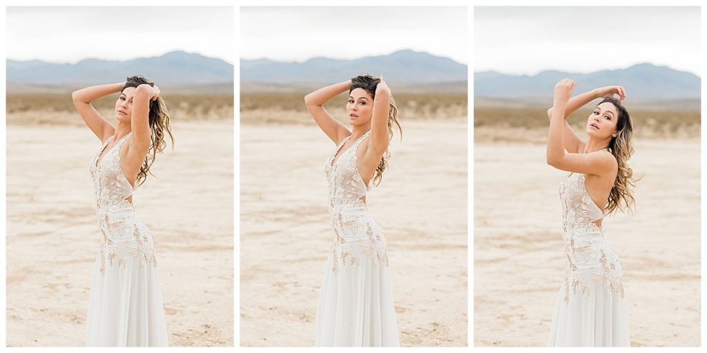 Bridal Portrait in the Las Vegas Desert