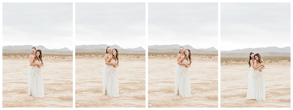 Bride and Bride at the Salt Flats