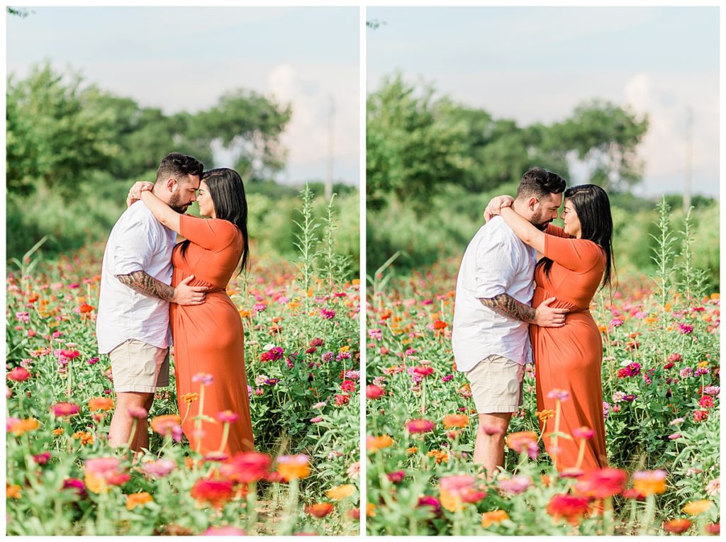 Gorgeous couple in the tennessee wildflowers