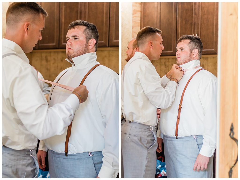 Groom and Groomsmen Getting Ready for Knoxville Wedding