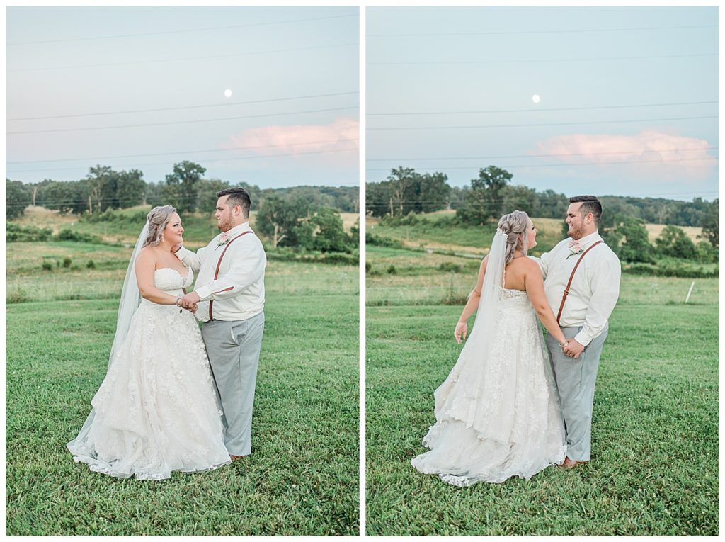 Bride and Groom Sunset Portraits in Knoxville, Tennessee