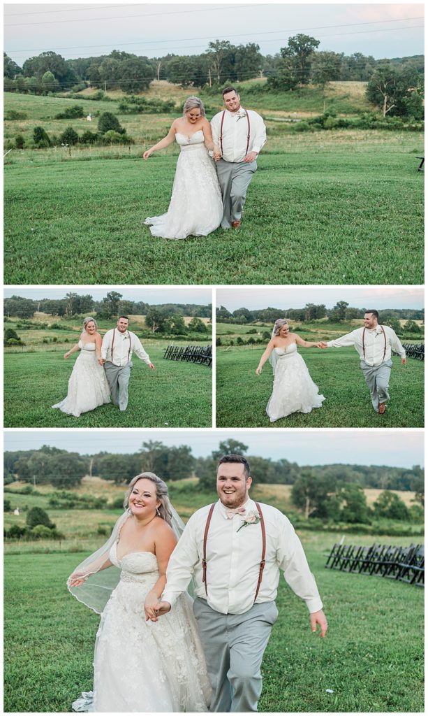 Bride and Groom Sunset Portraits in Knoxville, Tennessee