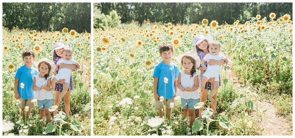 TWRA Sunflower Field Family Photo