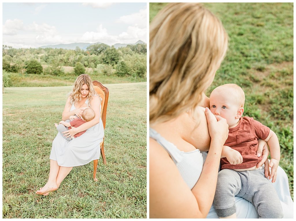 Breastfeeding Mini Session in the Smoky Mountains Sevierville, Tennessee