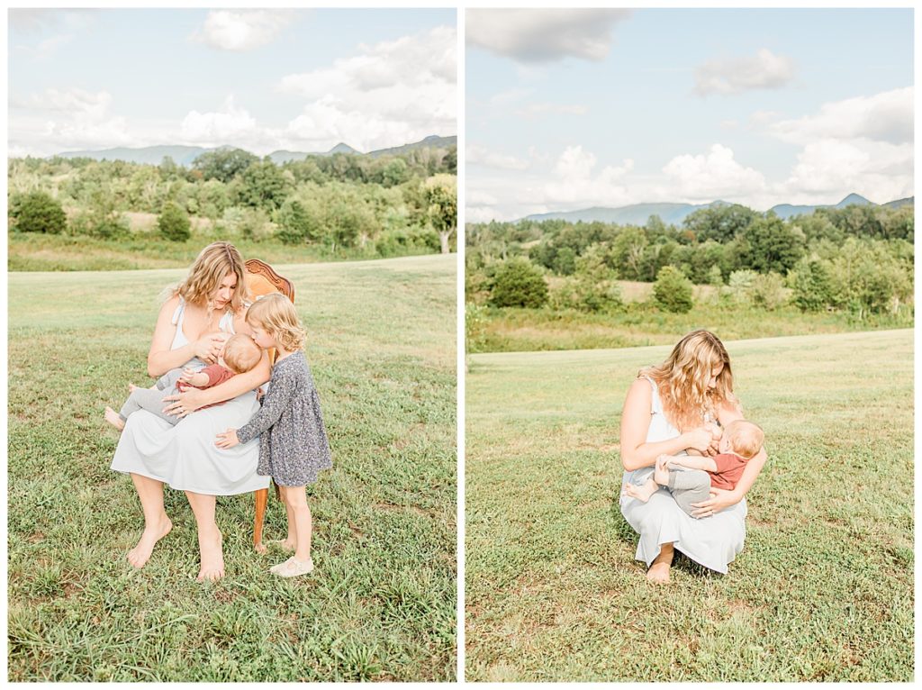 Breastfeeding Mini Session in the Smoky Mountains Sevierville, Tennessee
