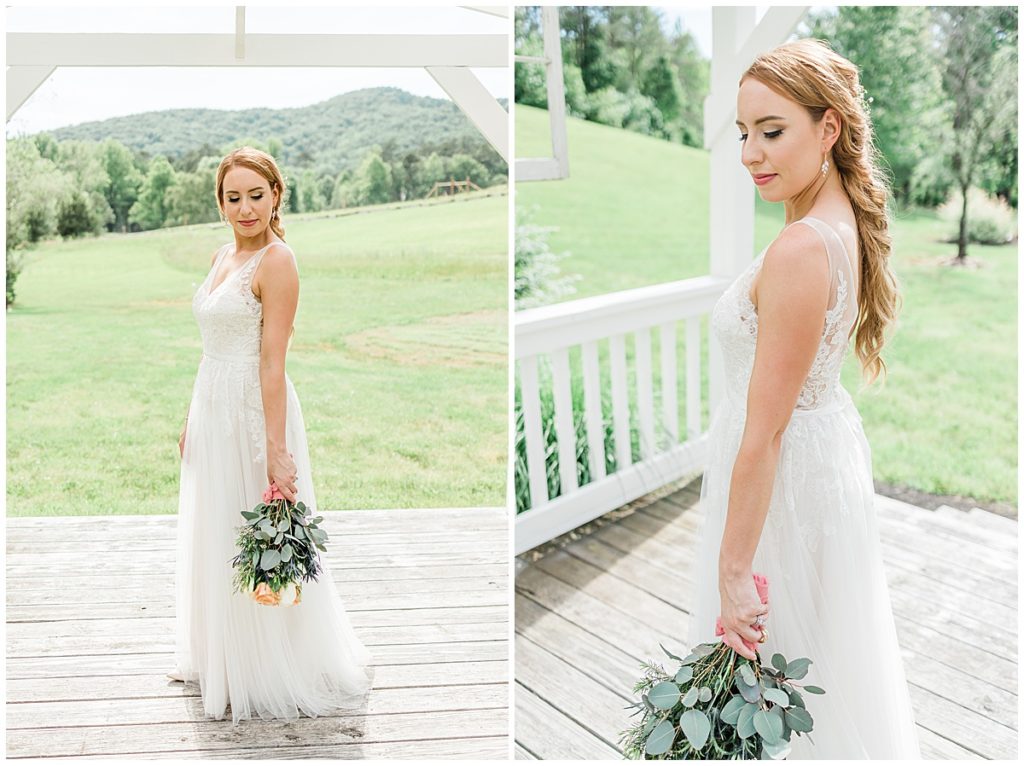 bridal portraits in townsend, tennessee great smoky mountains