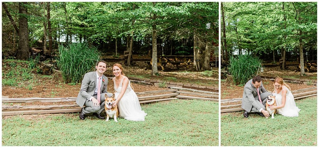 couples wedding photos at Sampson's Hollow Venue in Townsend