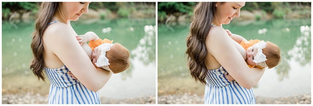 Breastfeeding Mini Session in Sevierville, Tennessee at Douglas Lake