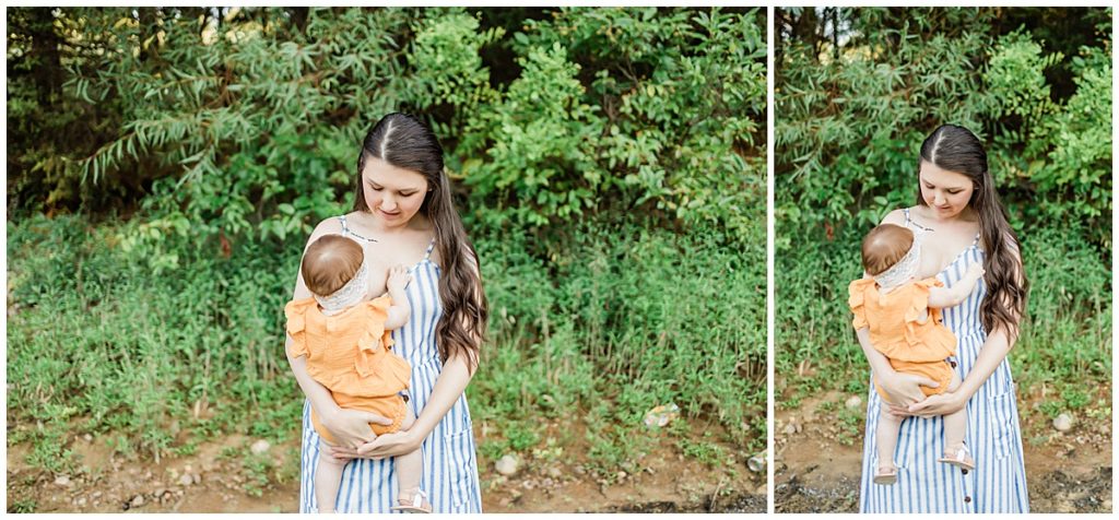 Breastfeeding Mini Session in Sevierville, Tennessee at Douglas Lake