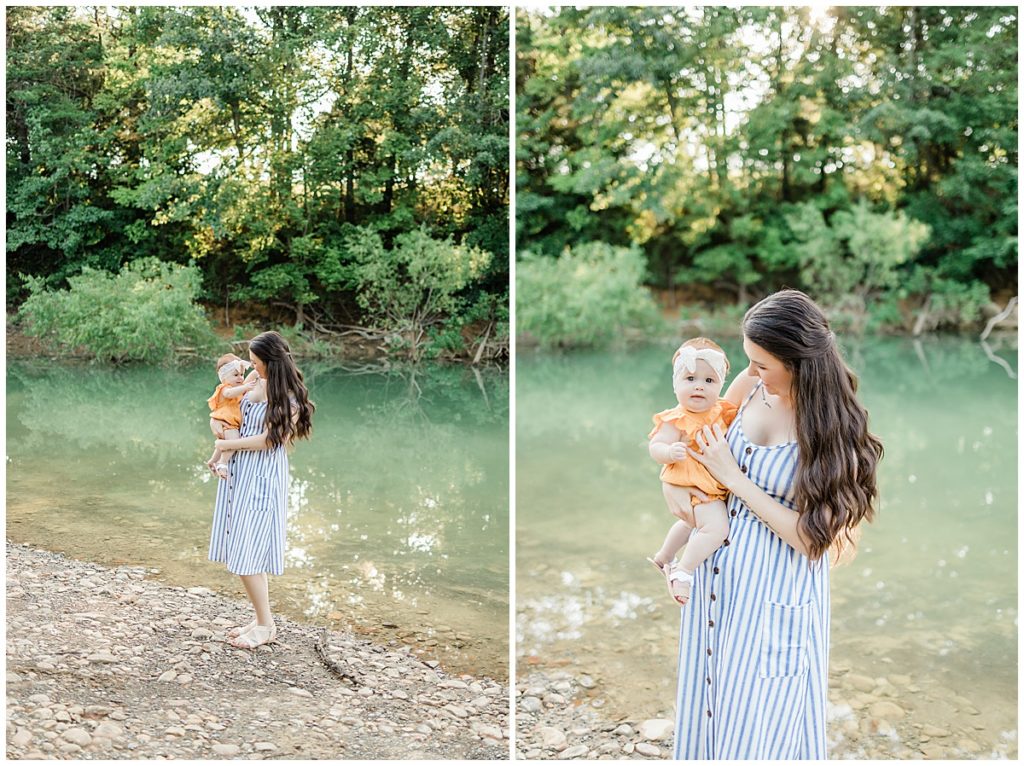 Mini Session Portraits with a red headed baby