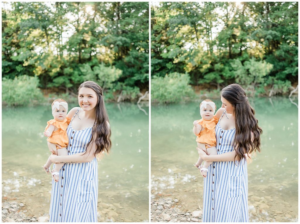 Mini Session Portraits with a red headed baby