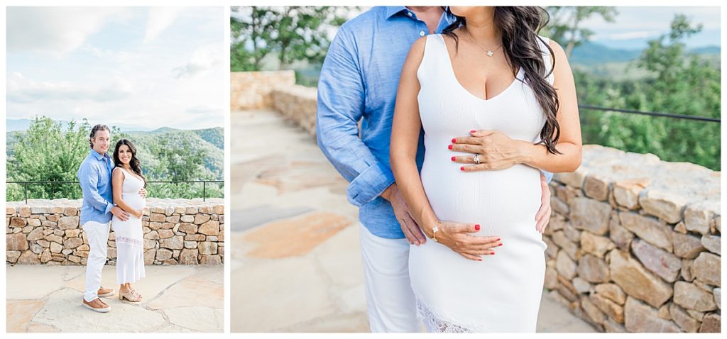 Maternity photos in the Great Smoky Mountains of Tennessee