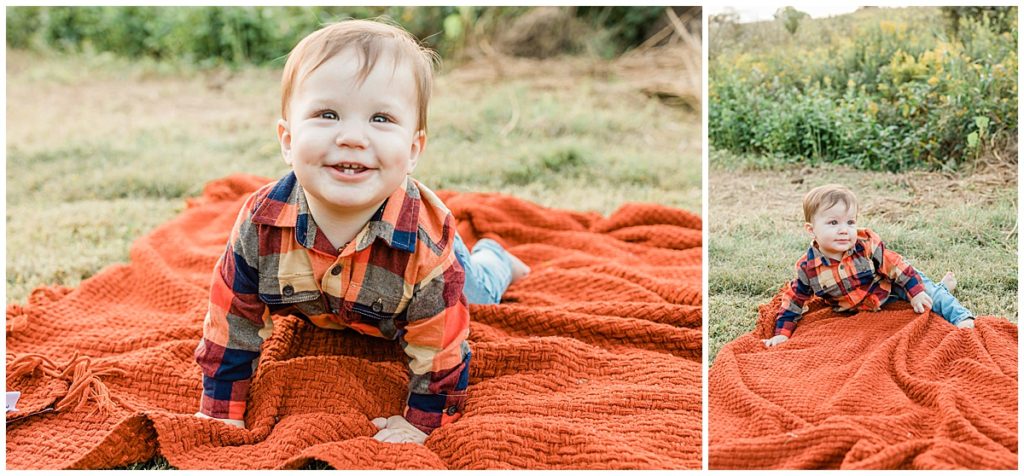 two little boys fall mini sessions at seven islands state birding park