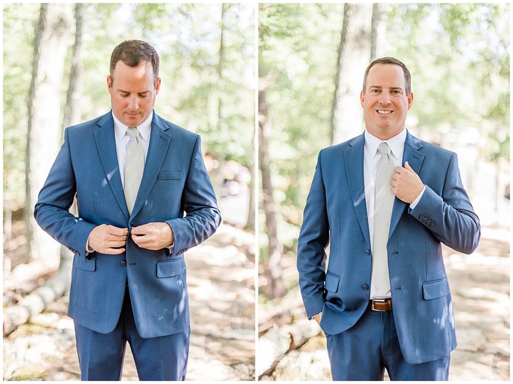 groom photos at the pigeon forge wedding venue