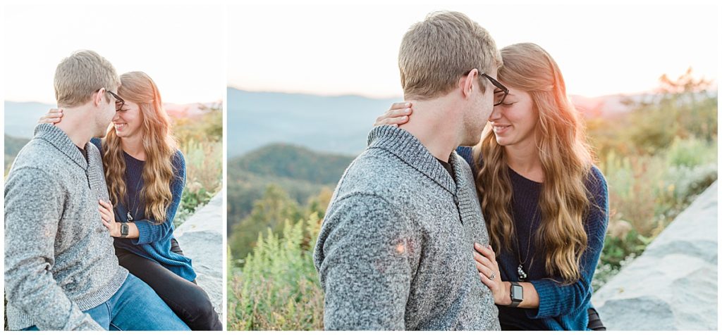 Great Smoky Mountain Golden Hour Couples Session in Pigeon Forge, Tennessee
