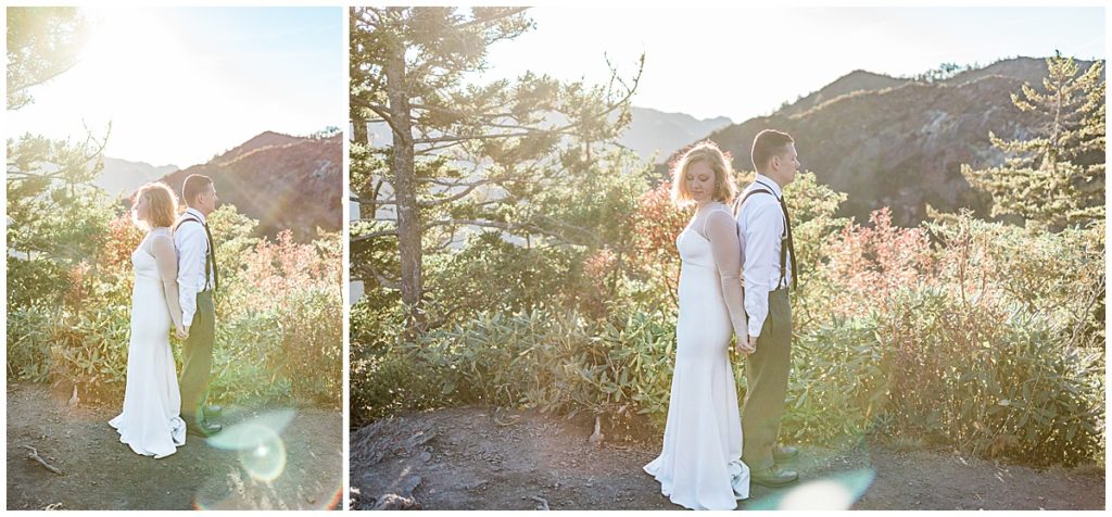 Mountain Adventure Elopement at Alum Cave Trail on Mount Leconte in the Smokies