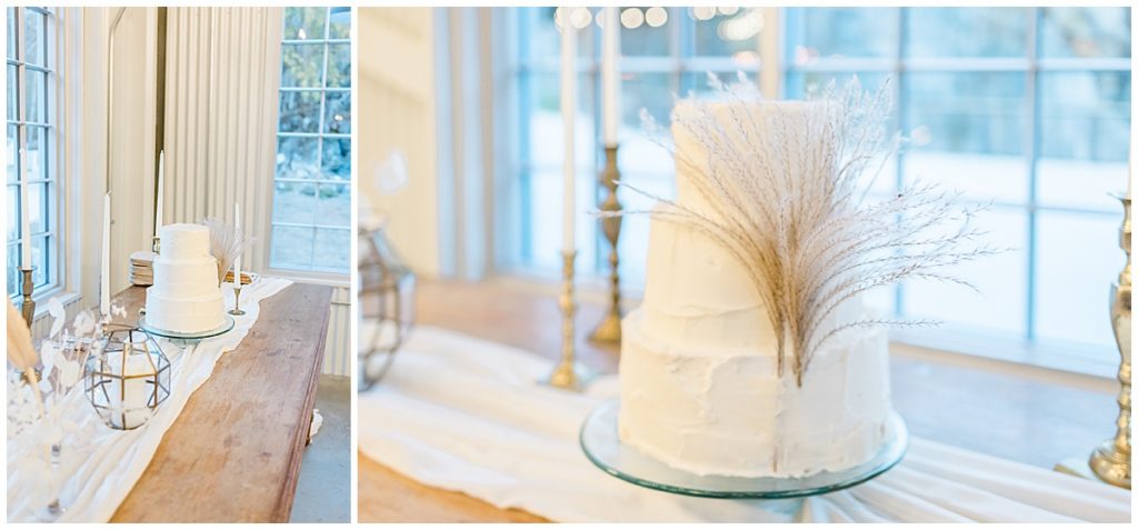 boho styled wedding cake at The Quarry Venue Knoxville