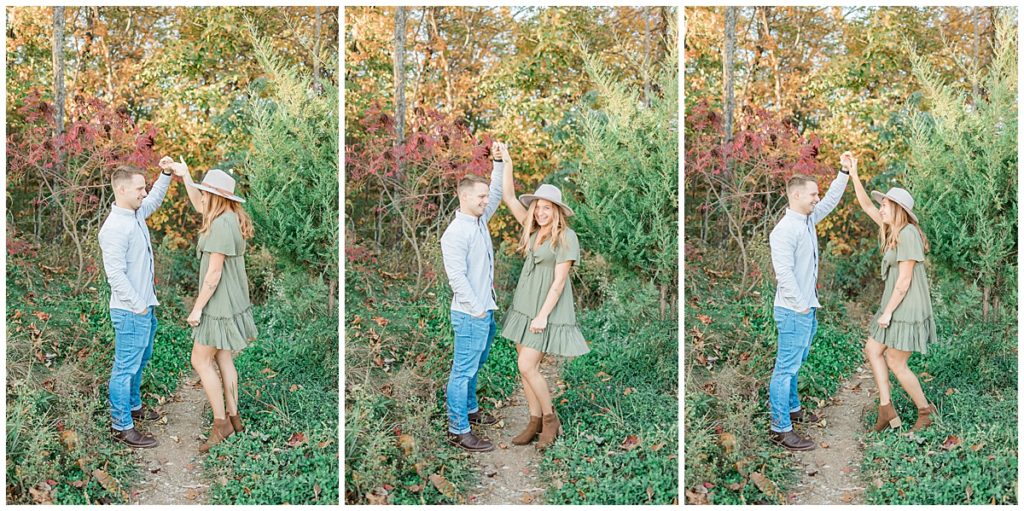 Engagement Session at The Missing Link on Foothills Parkway in Tennessee