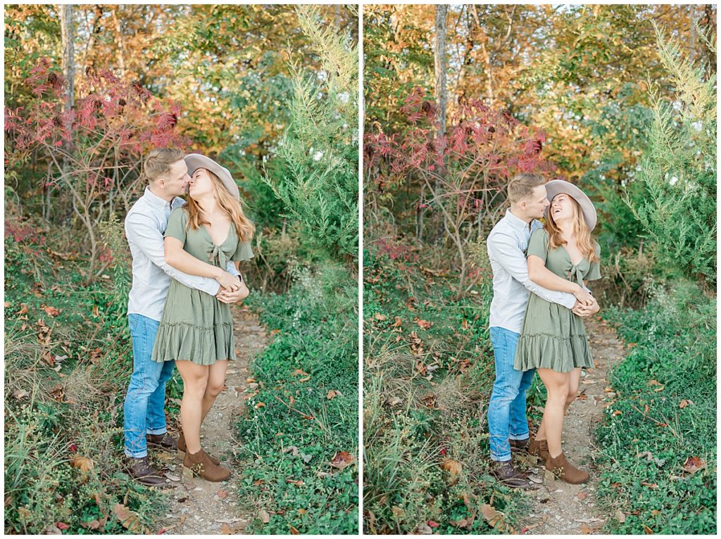Engagement Session at The Missing Link on Foothills Parkway in Tennessee