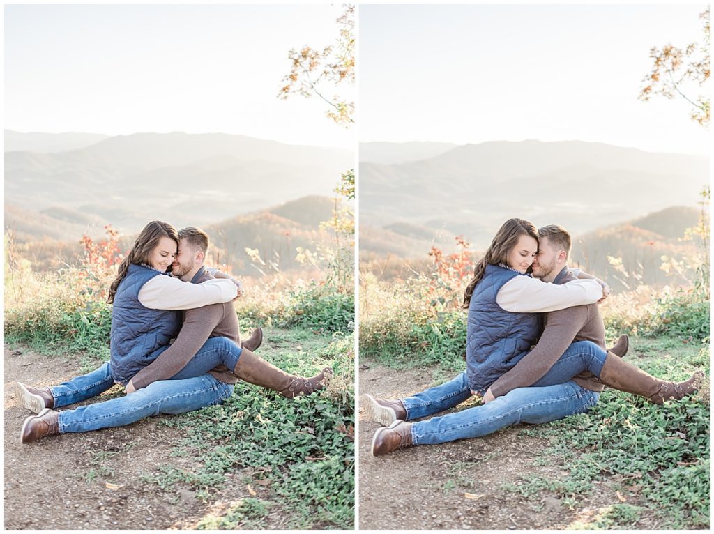 Fall Engagement Session at The Missing Link on Foothills Parkway