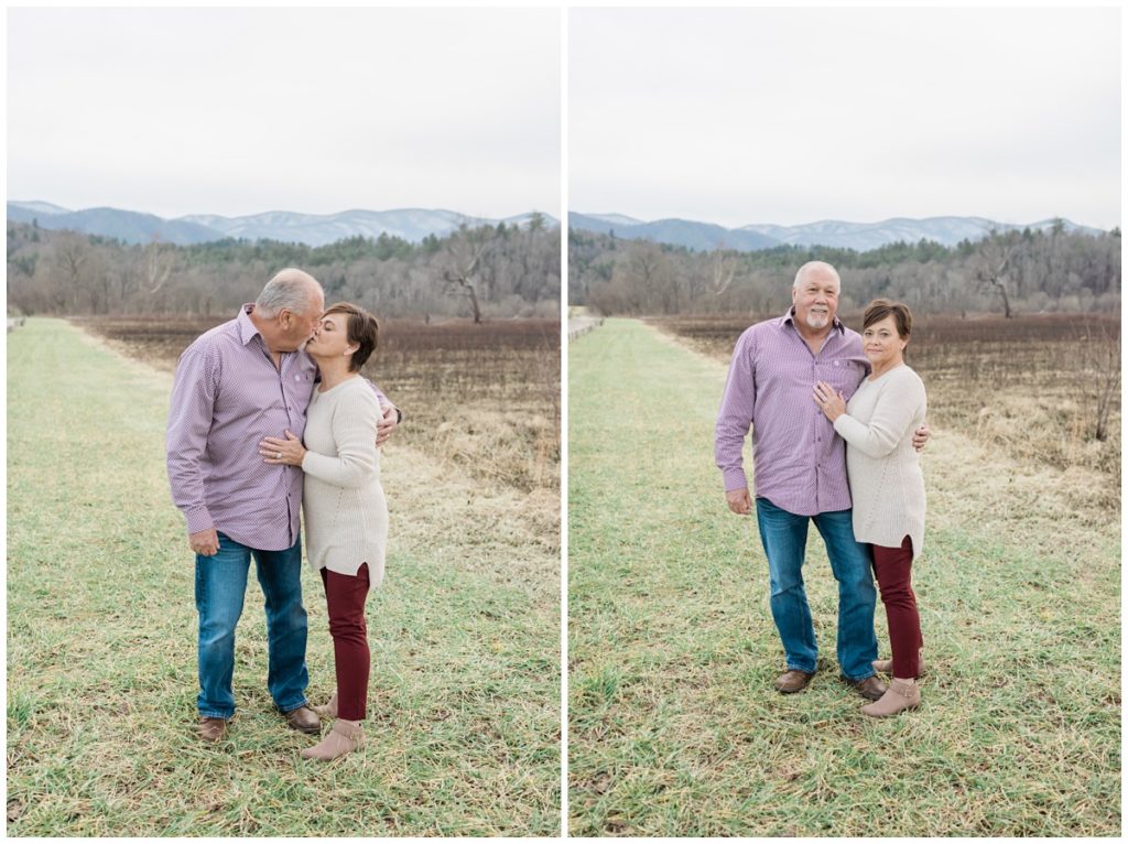 Grandparents photograph at Cades Cove in Tennessee