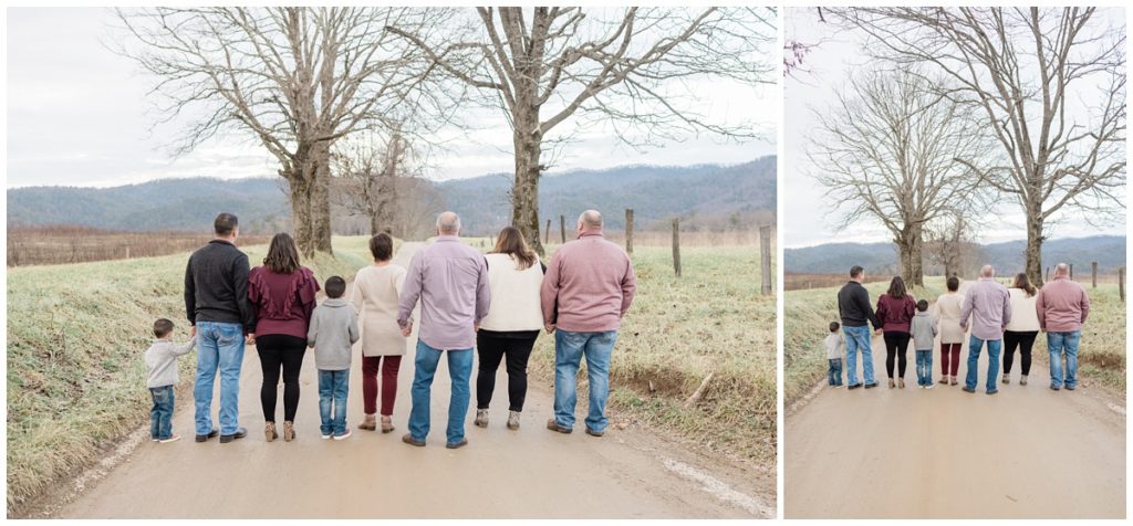Smoky Mountain Extended Family Photograph in Cades Cove