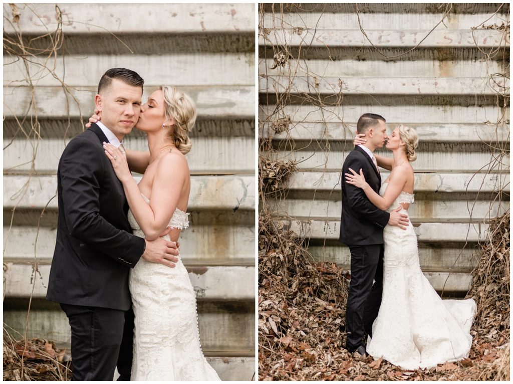 Grungy Tennessee Wedding Photos of Bride and Groom