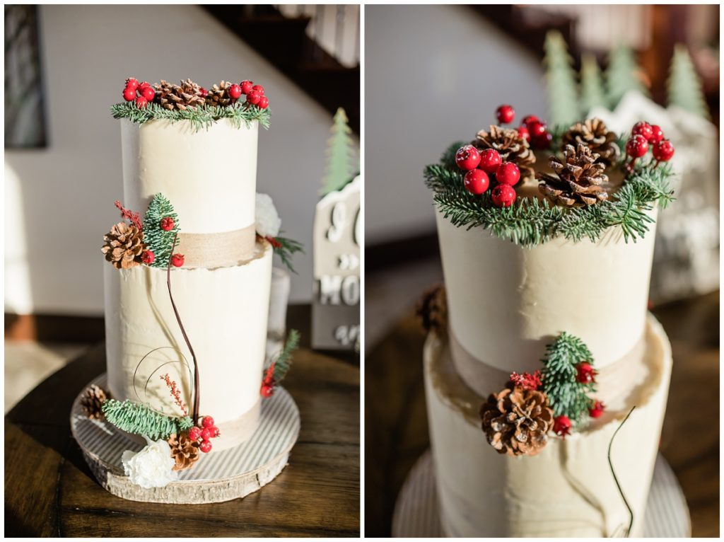 Detail Photos for a Christmas Themed Wedding in Sevierville, Tennessee