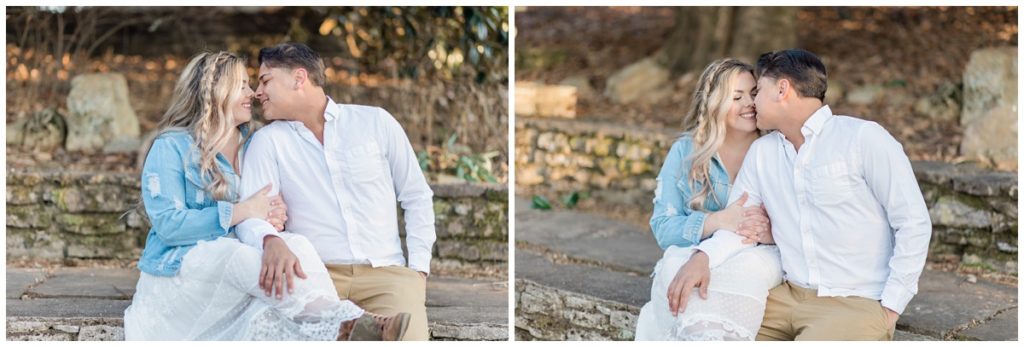January Winter Engagement Session at Knoxville Botanical Gardens