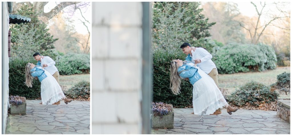 January Winter Engagement Session at Knoxville Botanical Gardens