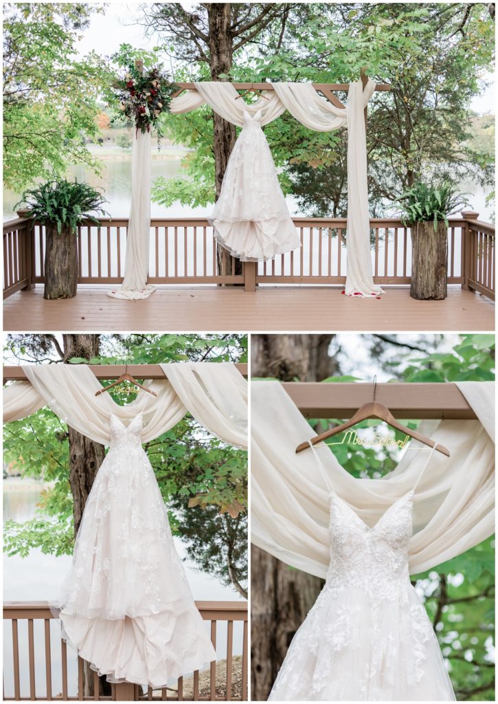 bride's dress at hunter valley farm in knoxville, tennessee