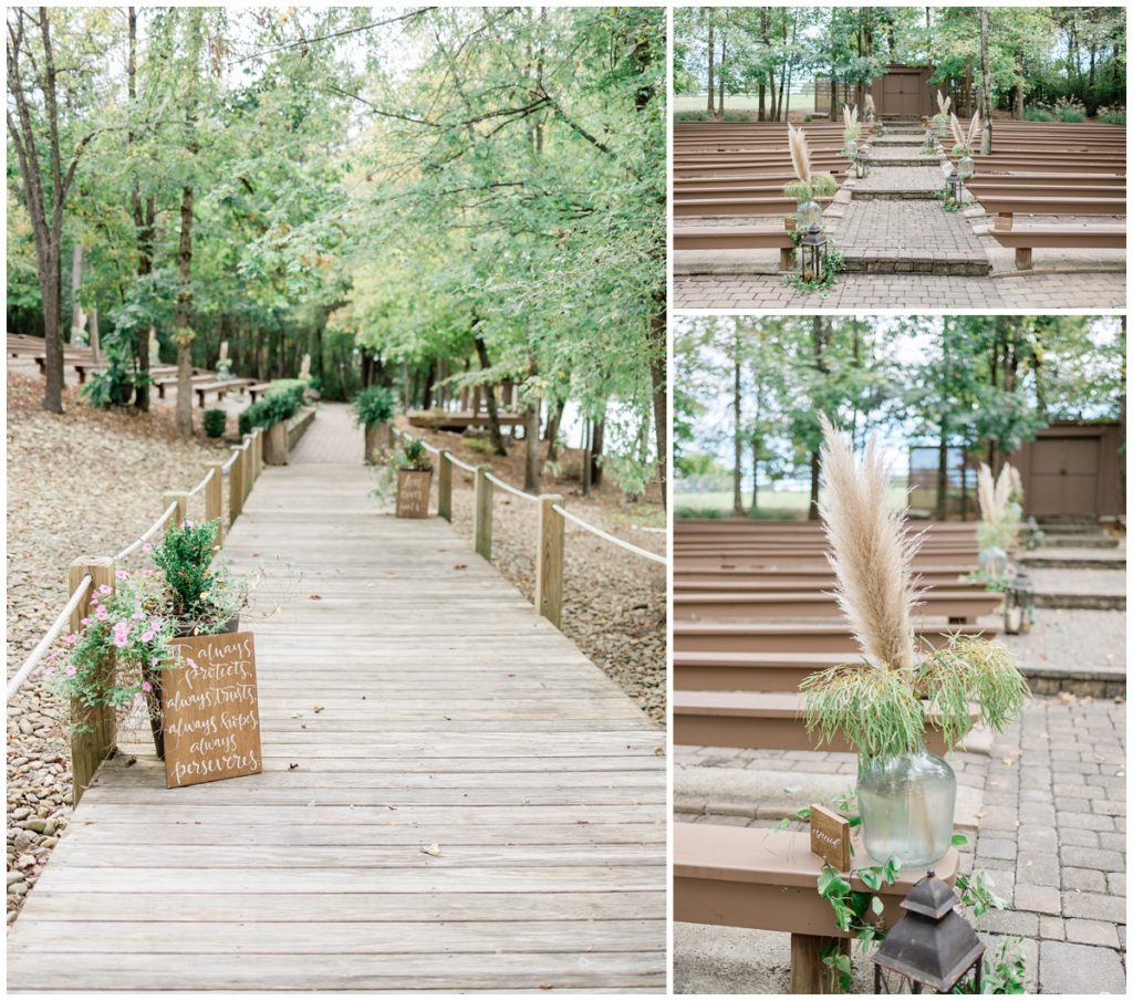 ceremony details at hunter valley farm in knoxville, tennessee