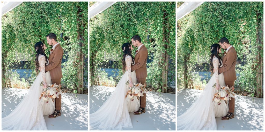 bride and groom portraits at The Venue at the Bluffs