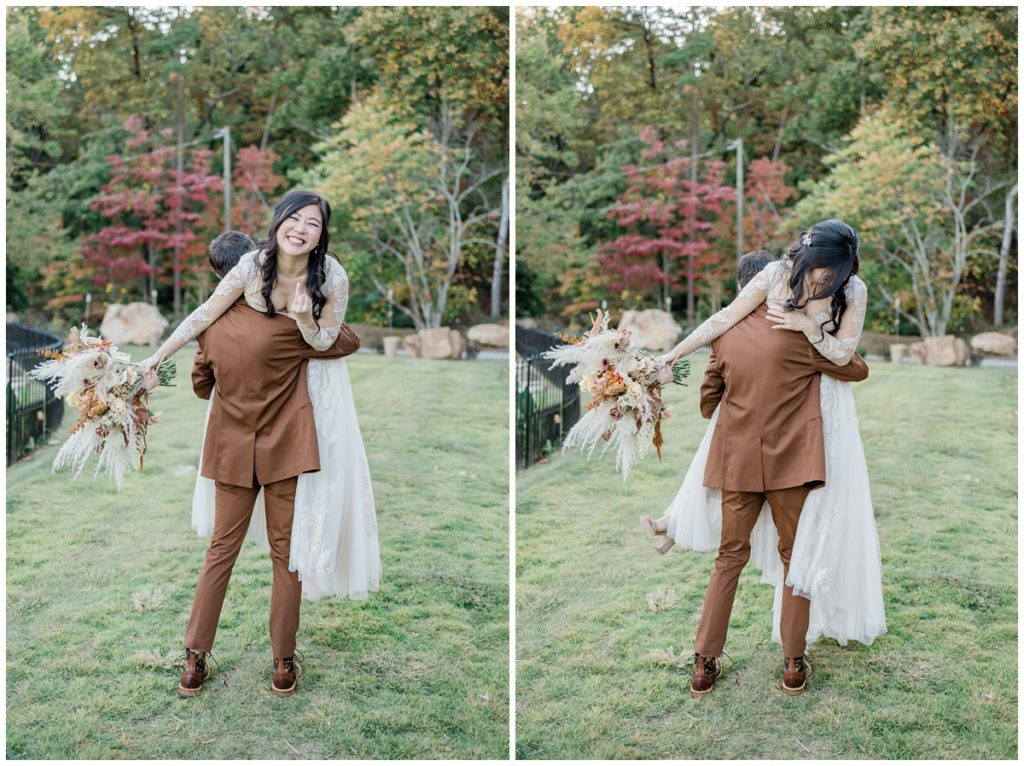 fun bride and groom photos