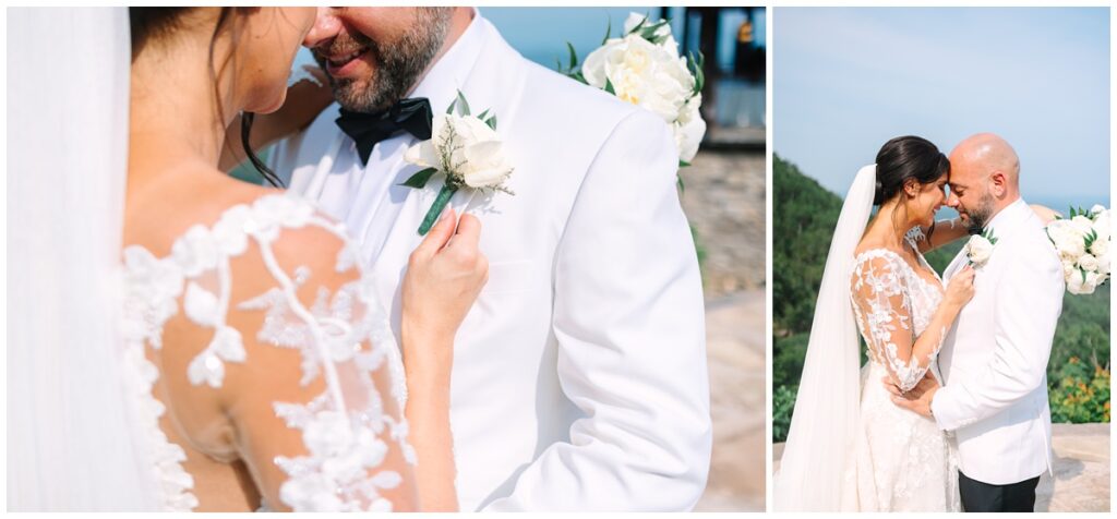 bride and groom photos in the great smoky mountains of tennessee