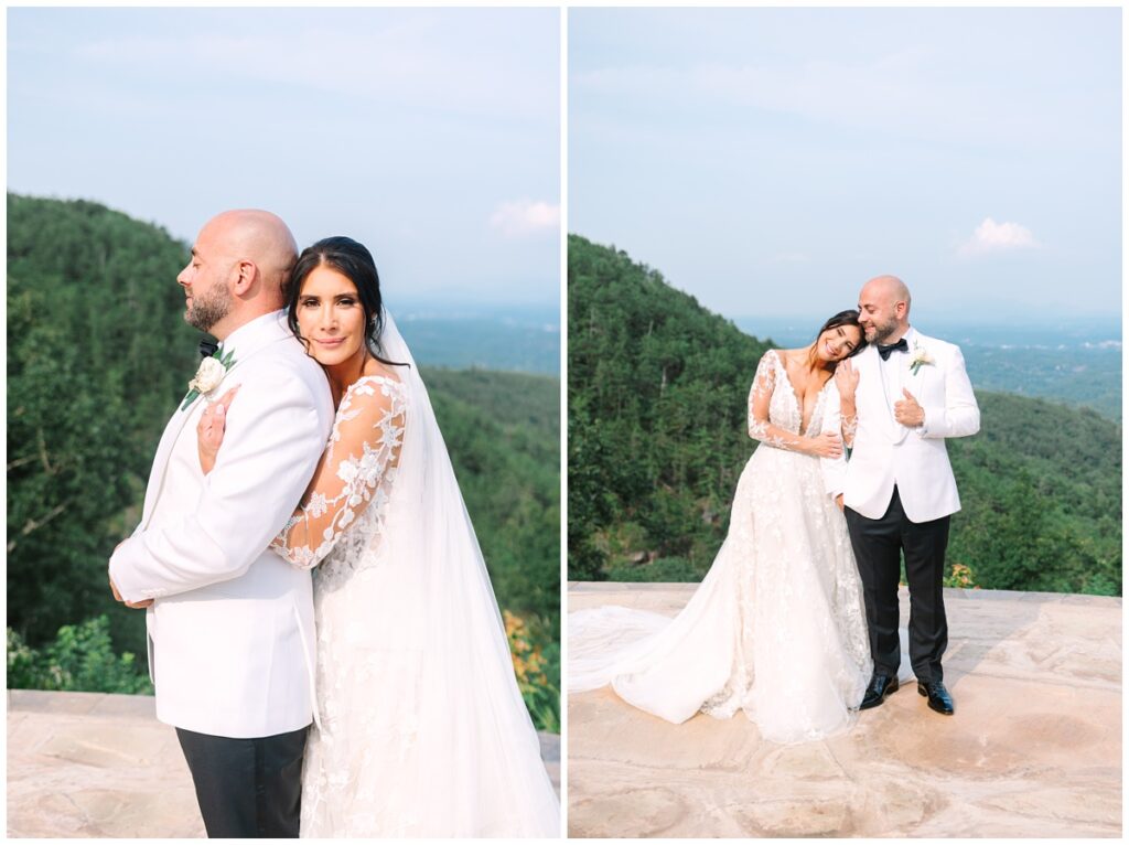 bride and groom couples photos in the smoky mountains