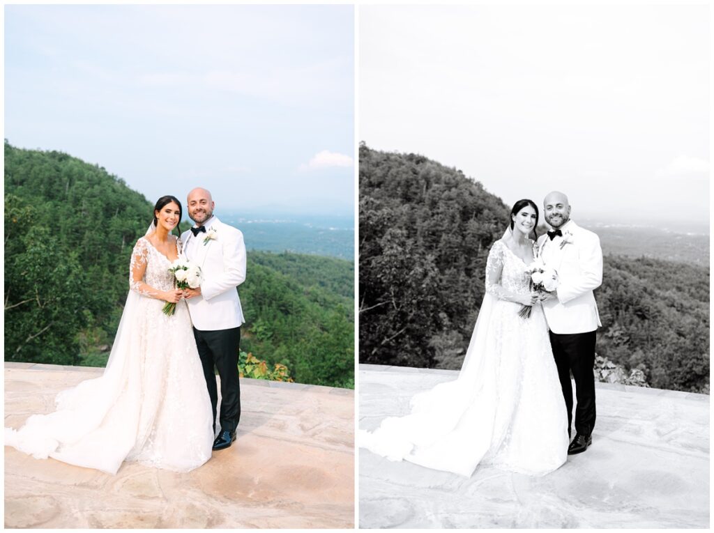 bride and groom couples photos in the smoky mountains