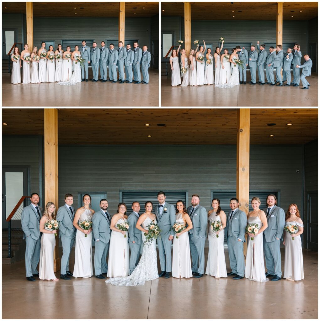 wedding party photographs at the trillium