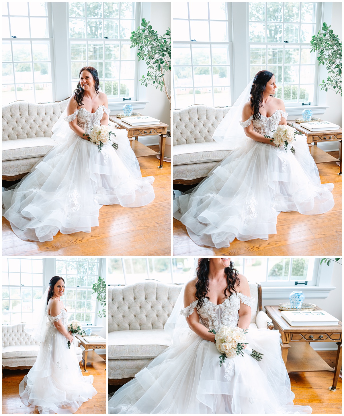 bridal portraits inside the kincaid house