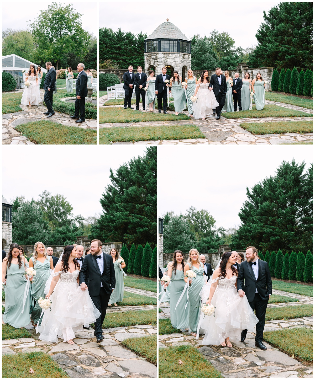 wedding party photos in clinton tennessee