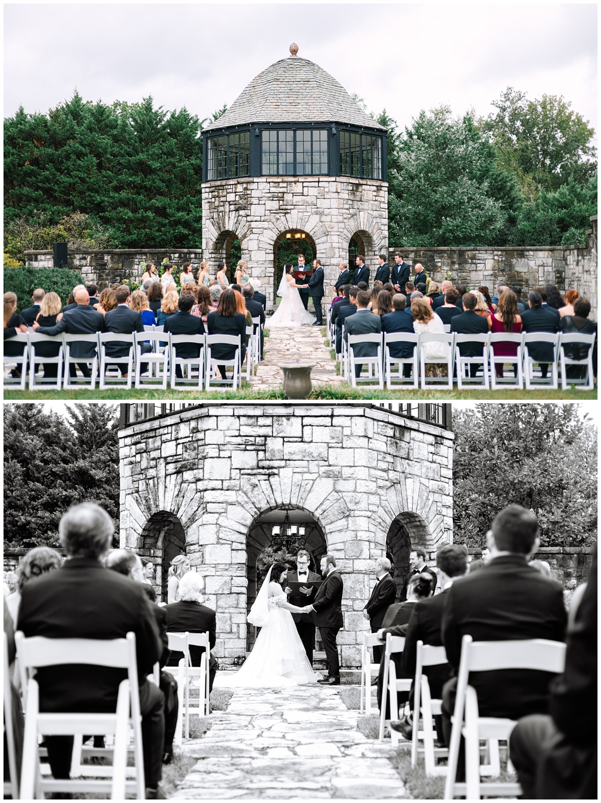 clinton wedding ceremony at the kincaid house