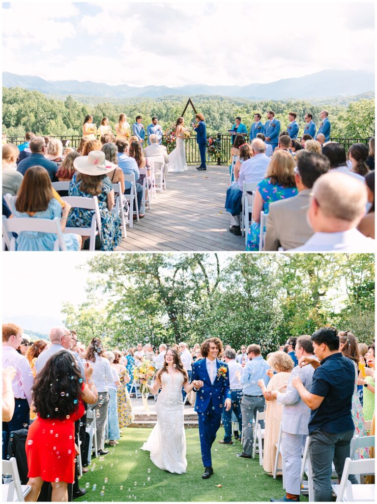 bride and groom ceremony photos