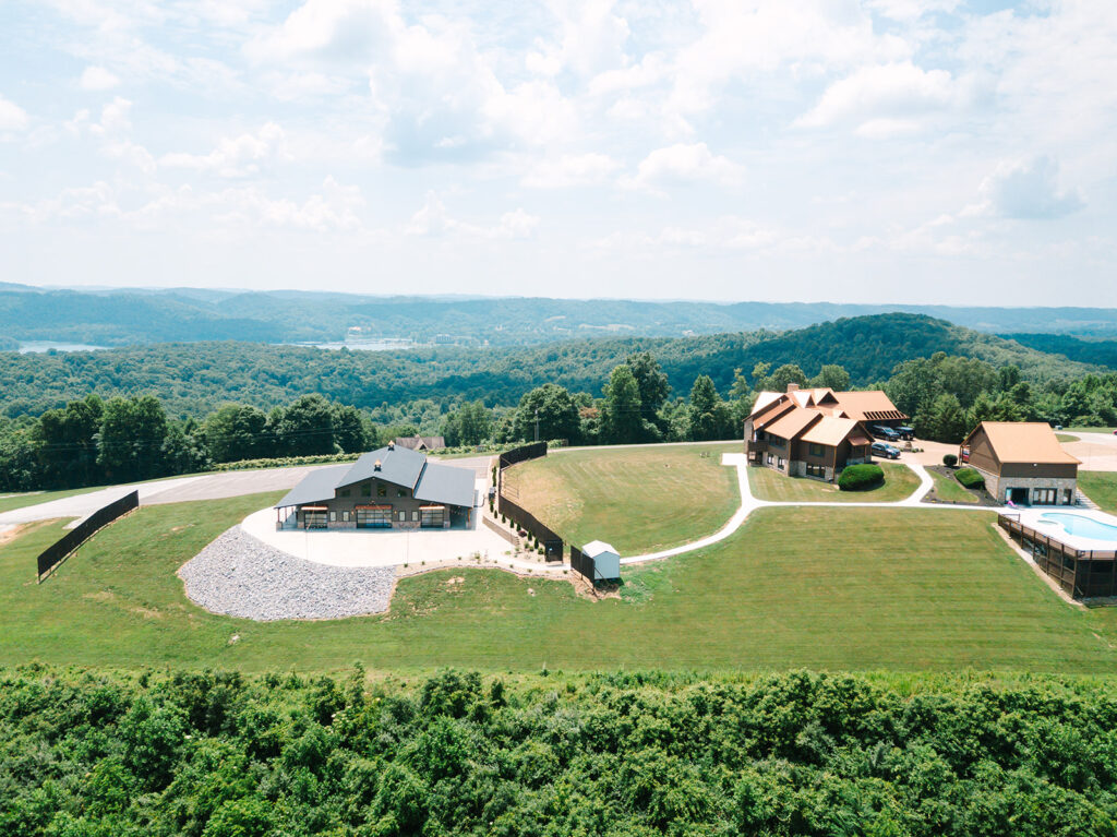 The Loyston Venue and accommodation drone photo